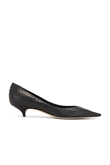 The Row Liisa Python Pump in Black | FWRD