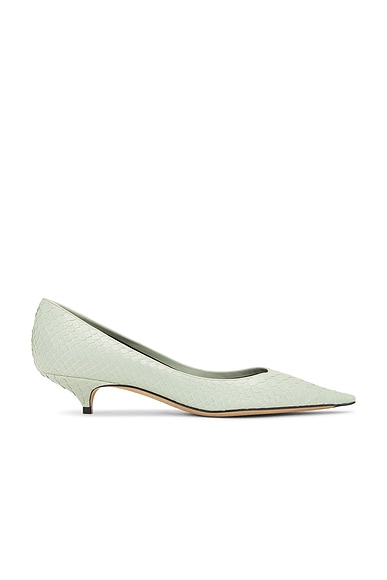 The Row Liisa Python Pump in Pistachio