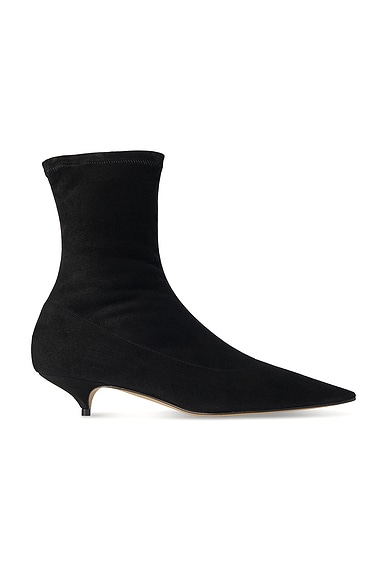 The Row Liisa Kitten Bootie in Black