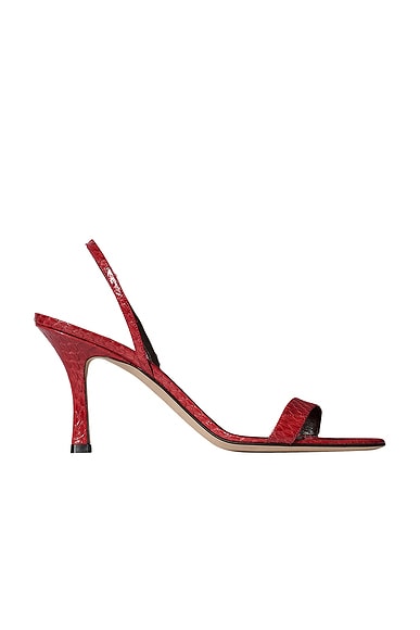 The Row Ella Slingback in Lacquer Red