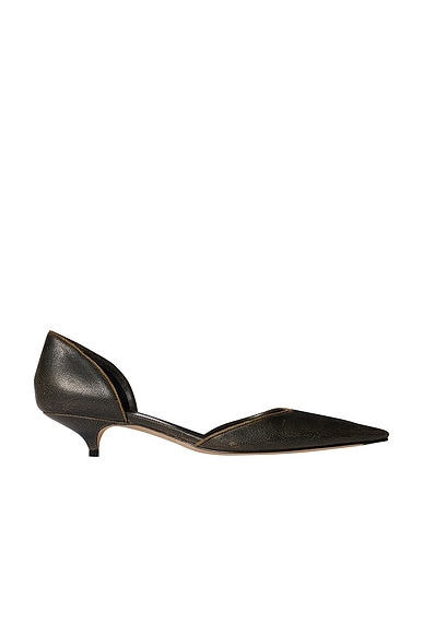 The Row Liisa D'Orsay Pump in Dark Brown