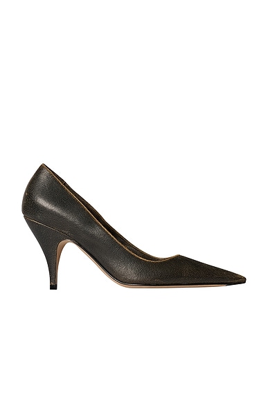The Row Liisa Pump Three in Dark Brown