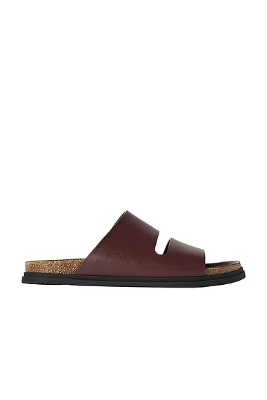 The Row Band Sandal in Burgundy