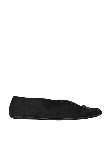 The Row Fay Flat in Black