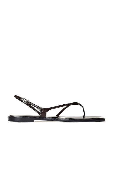 The Row Flip flops CONSTANCE LEATHER FLAT SANDALS