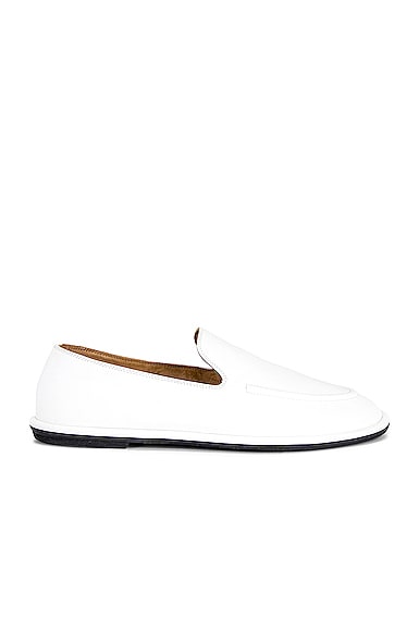 The Row Canal Loafers in Milk