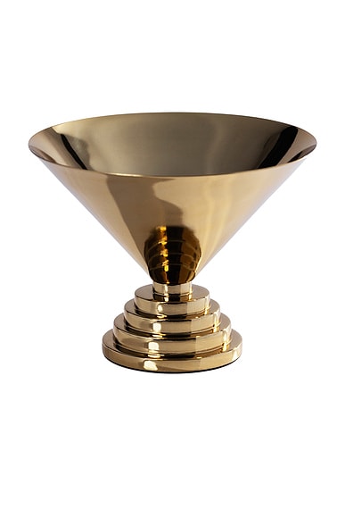 The Favorites Large Mayan Metal Bowl in Polished Gold