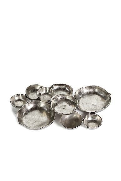 Cluster Of Nine Round Serving Bowls