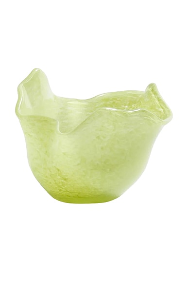 Wavy Bowl Glass Tealight Holder