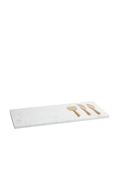 Marble Tray With Set Of 3 Cheese Tools