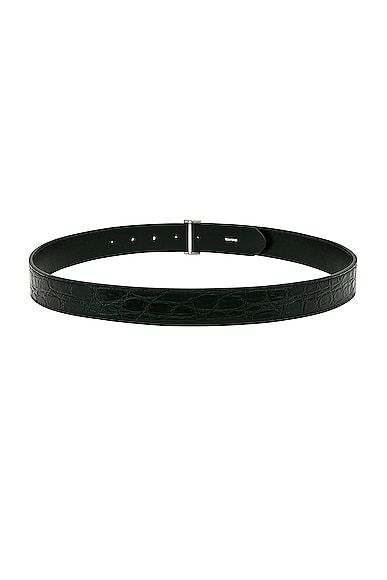 Shop Tom Ford Double T Belt 30 Mm In Black