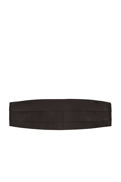 TOM FORD Satin Cummerbund in Black