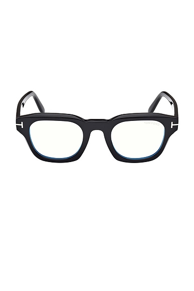 Blue Block Optical Square Acetate Glasses