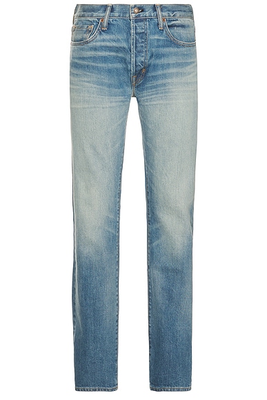 TOM FORD Selvedge Straight Fit Jeans in Summer Blue
