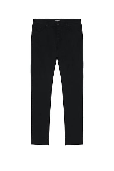 TOM FORD Stretch Twill Slim Fit Jean in Navy