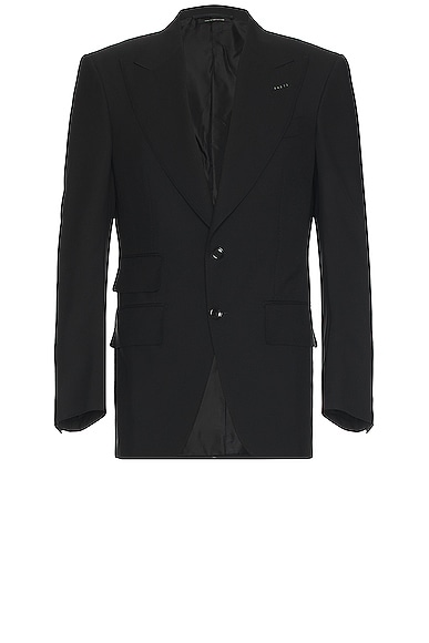 Shop Tom Ford Atticus Plain Weave Suit In Black