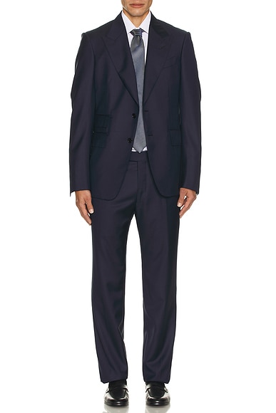 Super 110's Sharkskin Shelton Suit