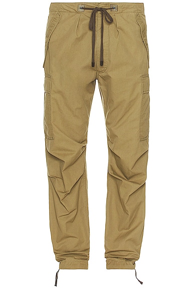 TOM FORD Enzyme Twill Cargo Sport Pant in Sage