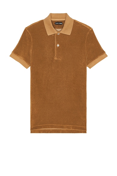 Short Sleeve Towelling Polo