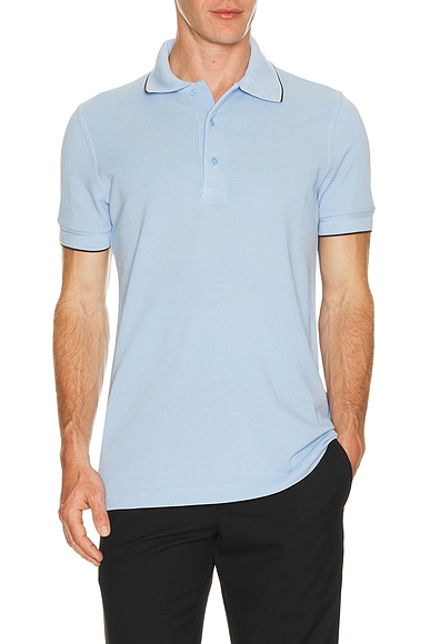 Contrast Lyocell Piquet Polo