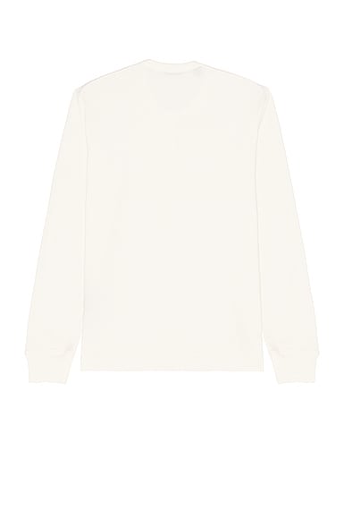 Shop Tom Ford Long Sleeve Henley T-shirt In White