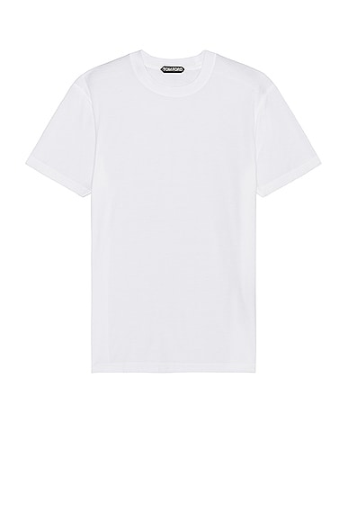 TOM FORD Crewneck T-shirt in White