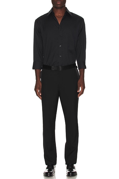 Cotton Silk Serge Fluid Fit Shirt
