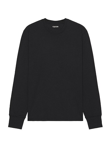 MM6 Maison Margiela x Salomon Long-Sleeved Top in Deep Black