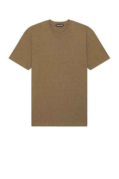 TOM FORD Short Sleeve T-Shirt in Fern Green