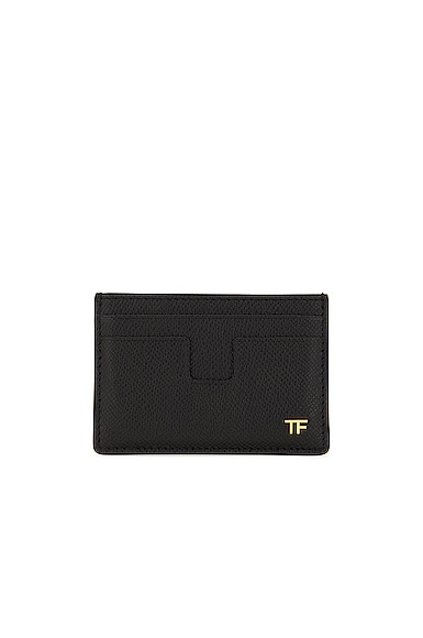 Small Grain Calf T Line Classic Card Holder