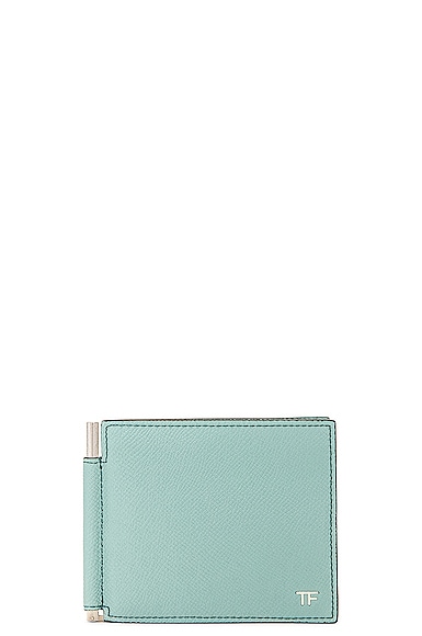 TOM FORD Money Clip Wallet in Nile Blue
