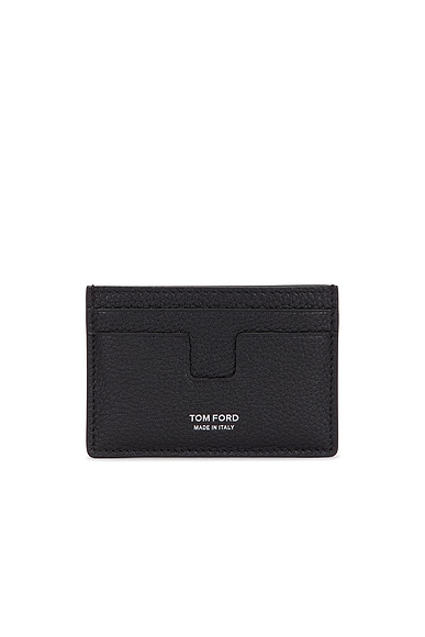 Soft Grain Leather T Line Cardholder