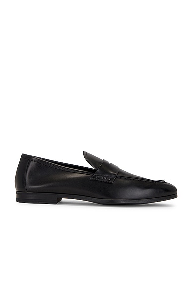 TOM FORD Smooth Leather Sean Penny Loafer in Black
