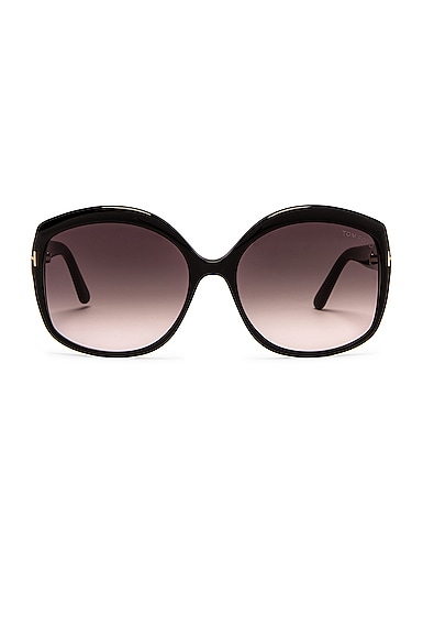 TOM FORD Chiara Sunglasses in Black Grey FWRD