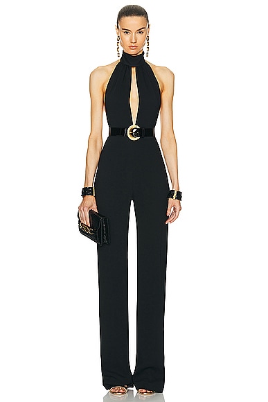 TOM FORD Stretch Sable Jumpsuit in Black