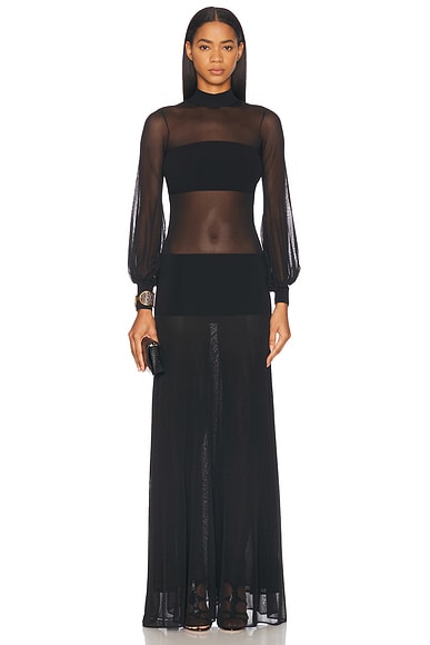 TOM FORD Long Turtleneck Dress in Black