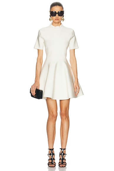 TOM FORD Tulip Short Dress in Off White