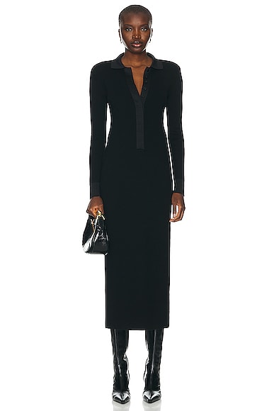 TOM FORD Polo Dress in Black