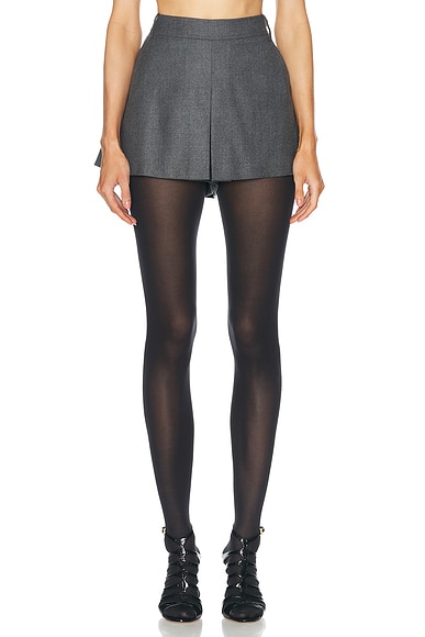 TOM FORD Cashmere Short in Dark Grey Melange