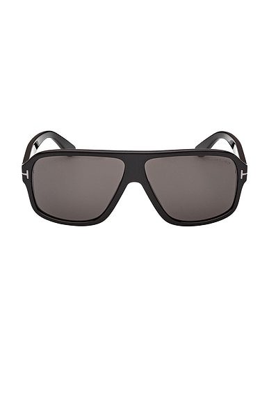 TOM FORD William Sunglasses in Black & Grey