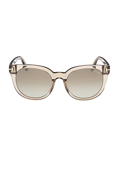 TOM FORD Moira Sunglasses in Transparent Oyster