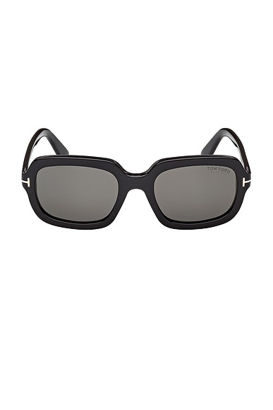TOM FORD Lana Sunglasses in Black & Grey