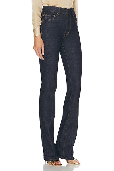 Shop Tom Ford Flare Leg In Indigo