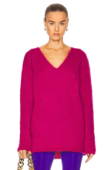 Mohair V Neck Sweater