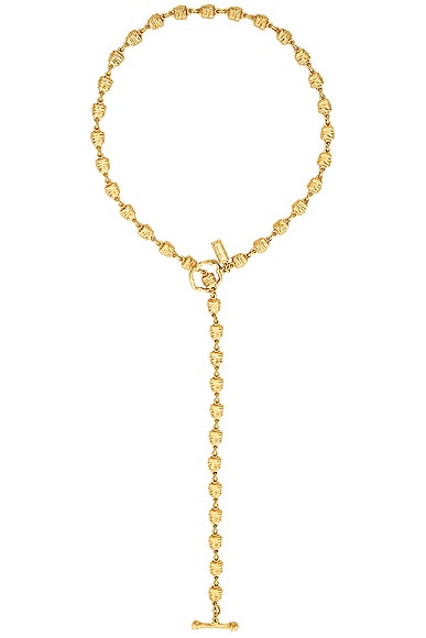 Tom Ford Lariat Moon Necklace In Vintage Gold