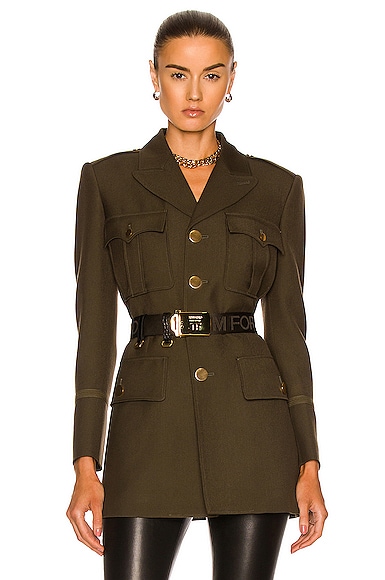 Single Breasted Military Dress