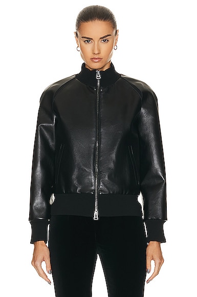 Leather Bomber Jacket