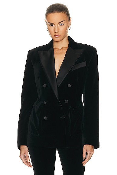 Velvet Tuxedo Relaxed Fit Jacket