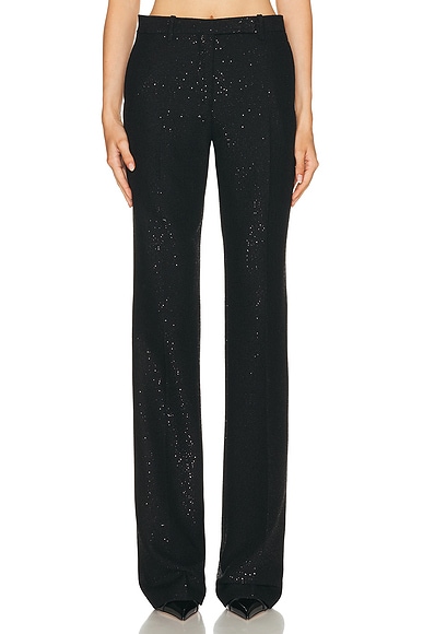 Sequined Tailored Straight Pant