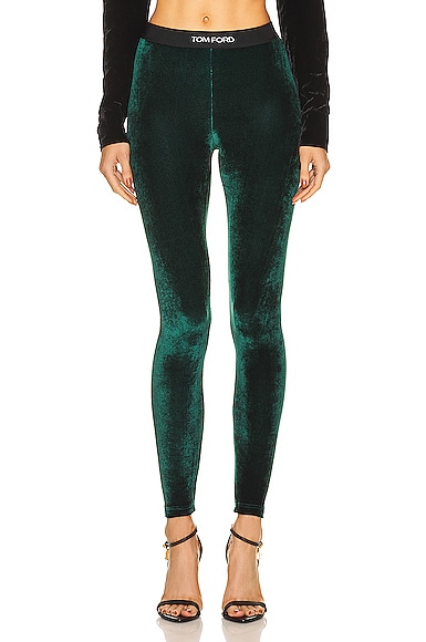 TOM FORD Signature Leggings in Green | Smart Closet